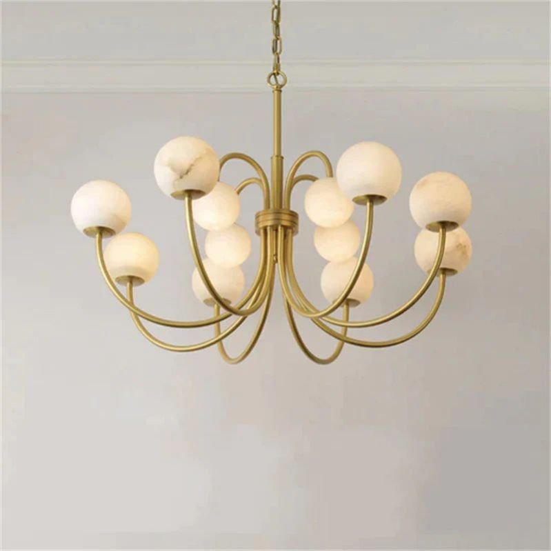 Sienna Alabaster Radial Chandelier - fovolighting