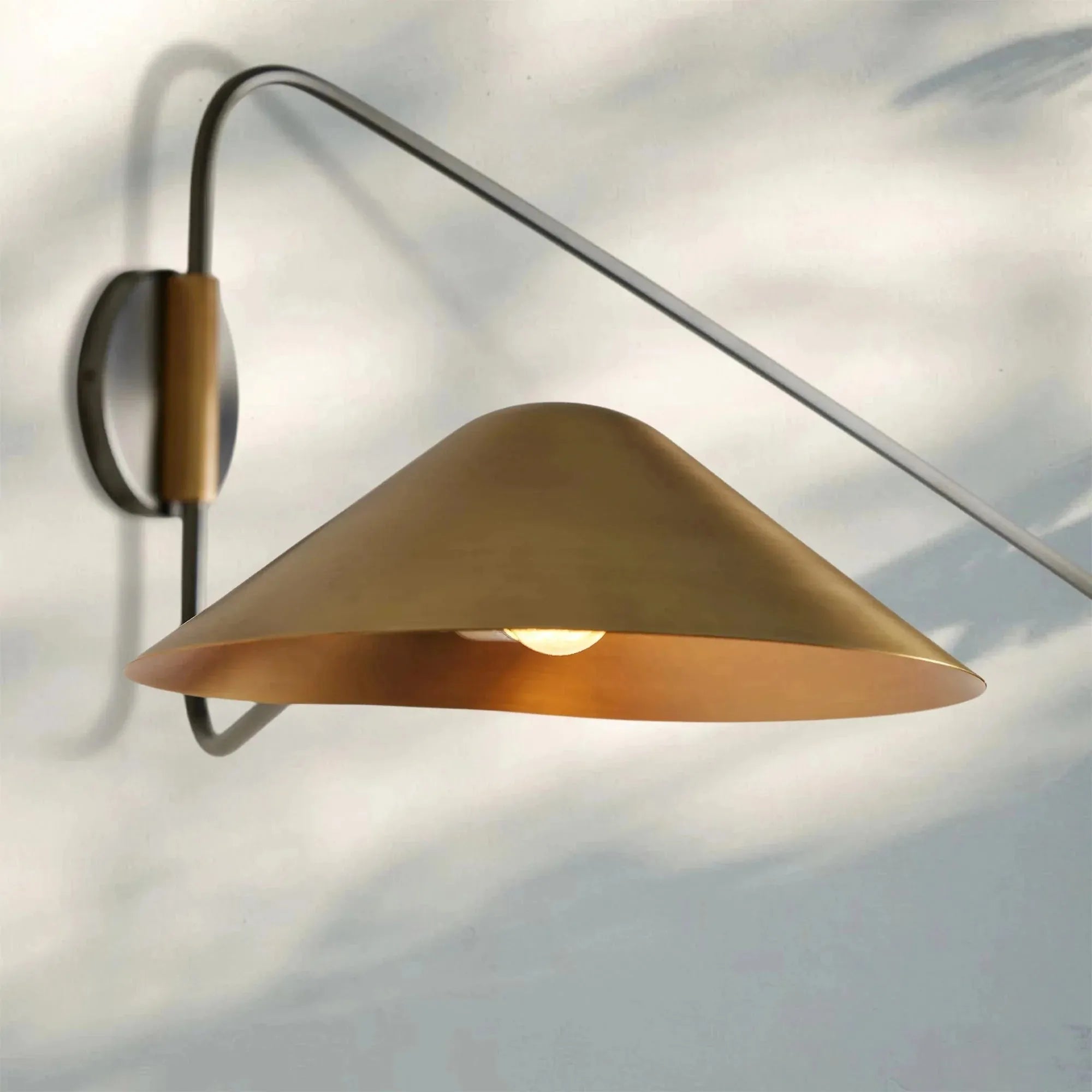 Simms Long Arm Double Wall Sconce - fovolighting