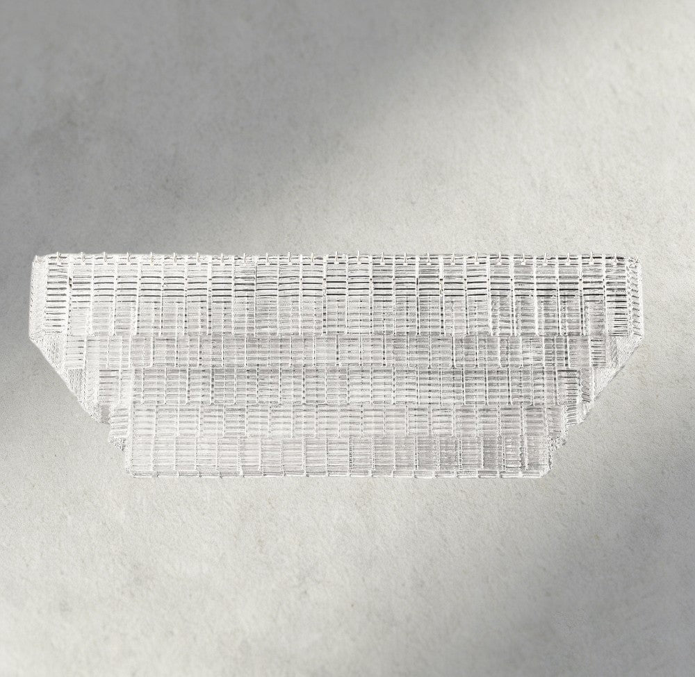 Siraue Clear Glass Rectangular Chandelier 59" - fovolighting
