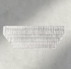 Siraue Clear Glass Rectangular Chandelier 59" - fovolighting