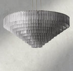 Siraue Clear Glass Round Chandelier 41", 52", 65" - fovolighting