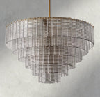 Siraue Clear Glass Round Chandelier 41", 52", 65" - fovolighting