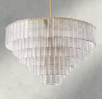 Siraue Clear Glass Round Chandelier 41", 52", 65" - fovolighting