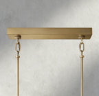 Siraue Smoke Glass Rectangular Chandelier 59", 77" - fovolighting