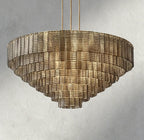 Siraue Smoke Glass Round Chandelier 41", 52", 65" - fovolighting