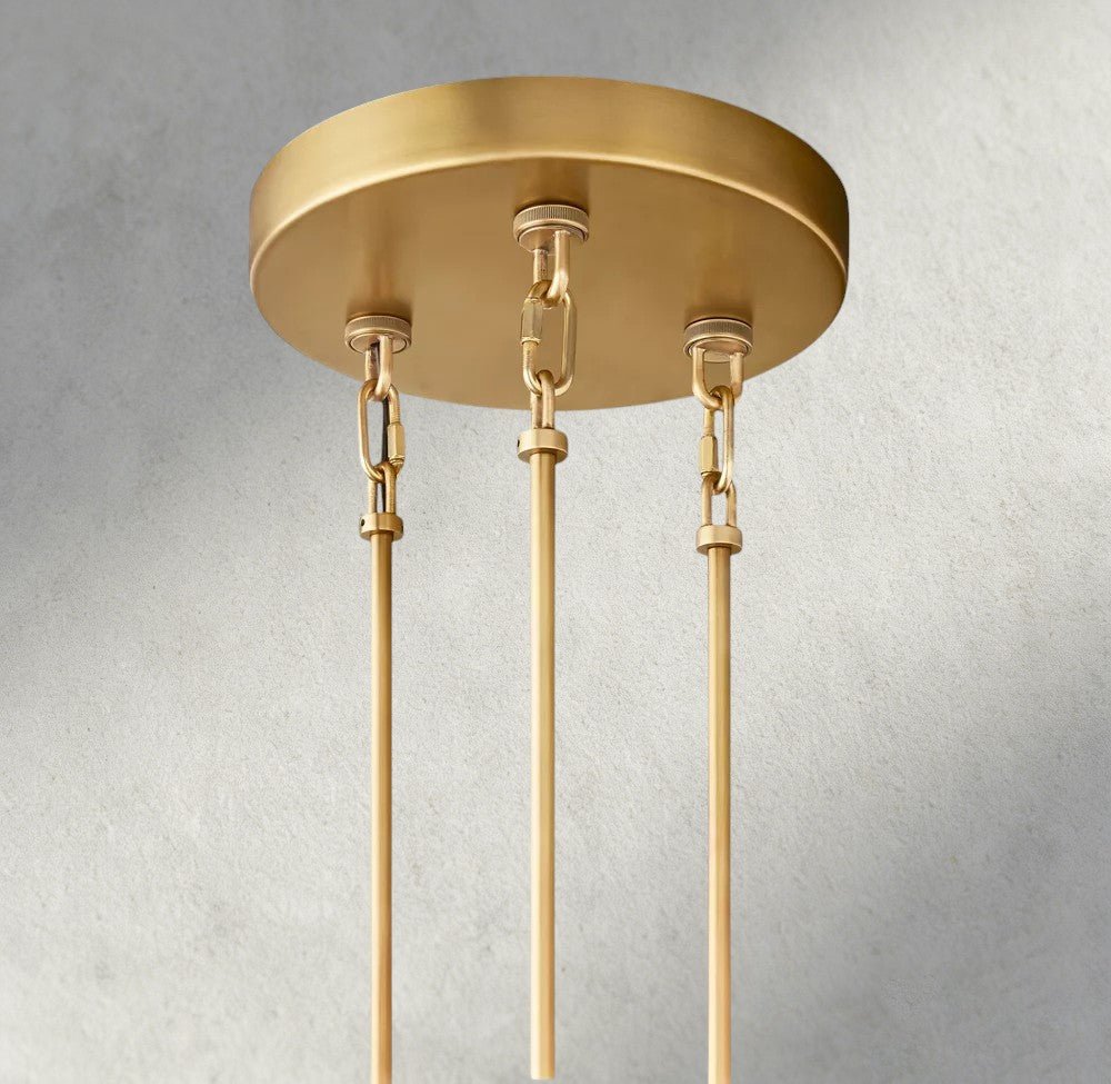 Siraue Smoke Glass Round Chandelier 41", 52", 65" - fovolighting