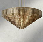 Siraue Smoke Glass Round Chandelier 41", 52", 65" - fovolighting