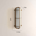 Solara Ribbed Glass Wall Sconce - fovolighting