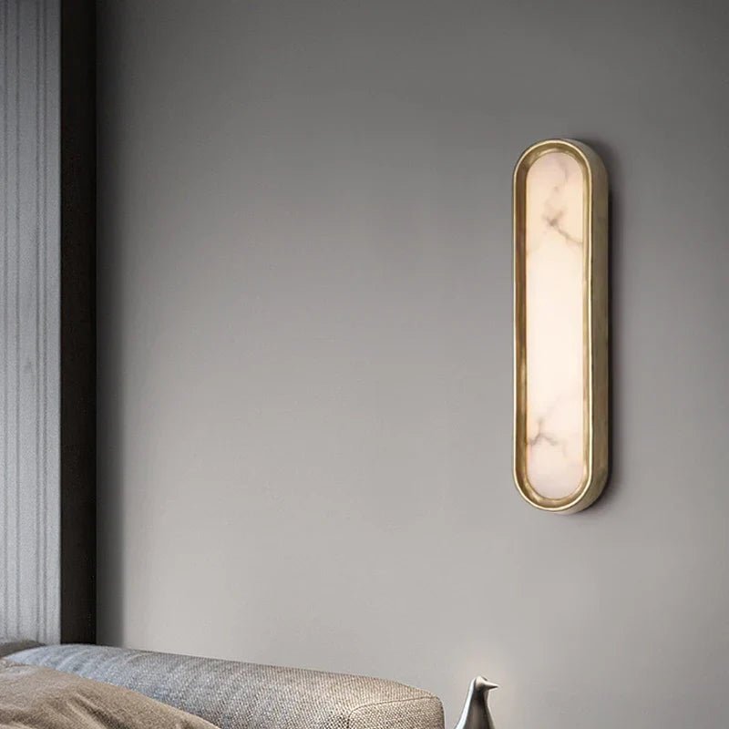 Solari Marble & Brass Sconce - fovolighting