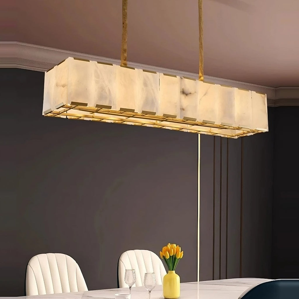 Solaro Natural Marble Chandelier - fovolighting