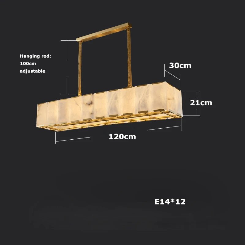 Solaro Natural Marble Chandelier - fovolighting