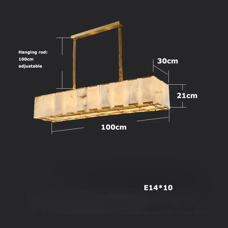 Solaro Natural Marble Chandelier - fovolighting