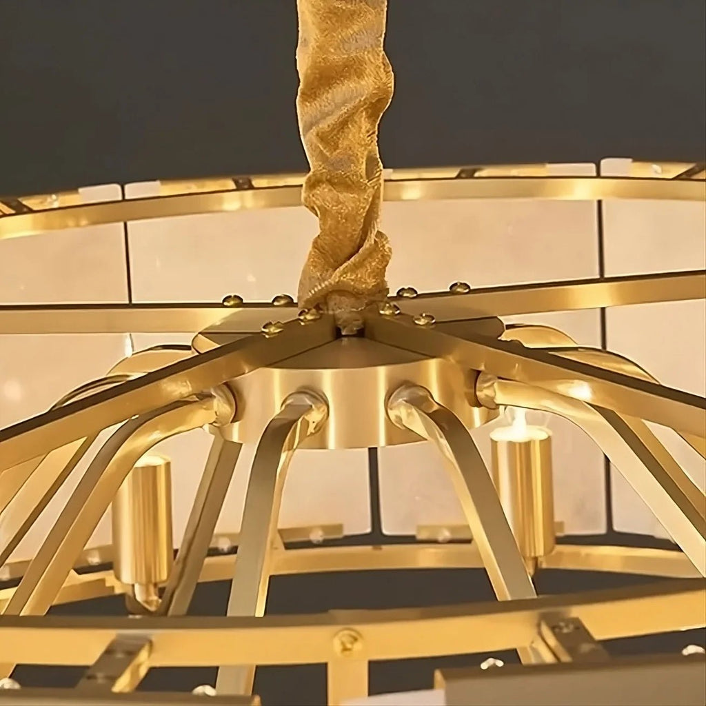 Solaro Natural Marble Chandelier - fovolighting