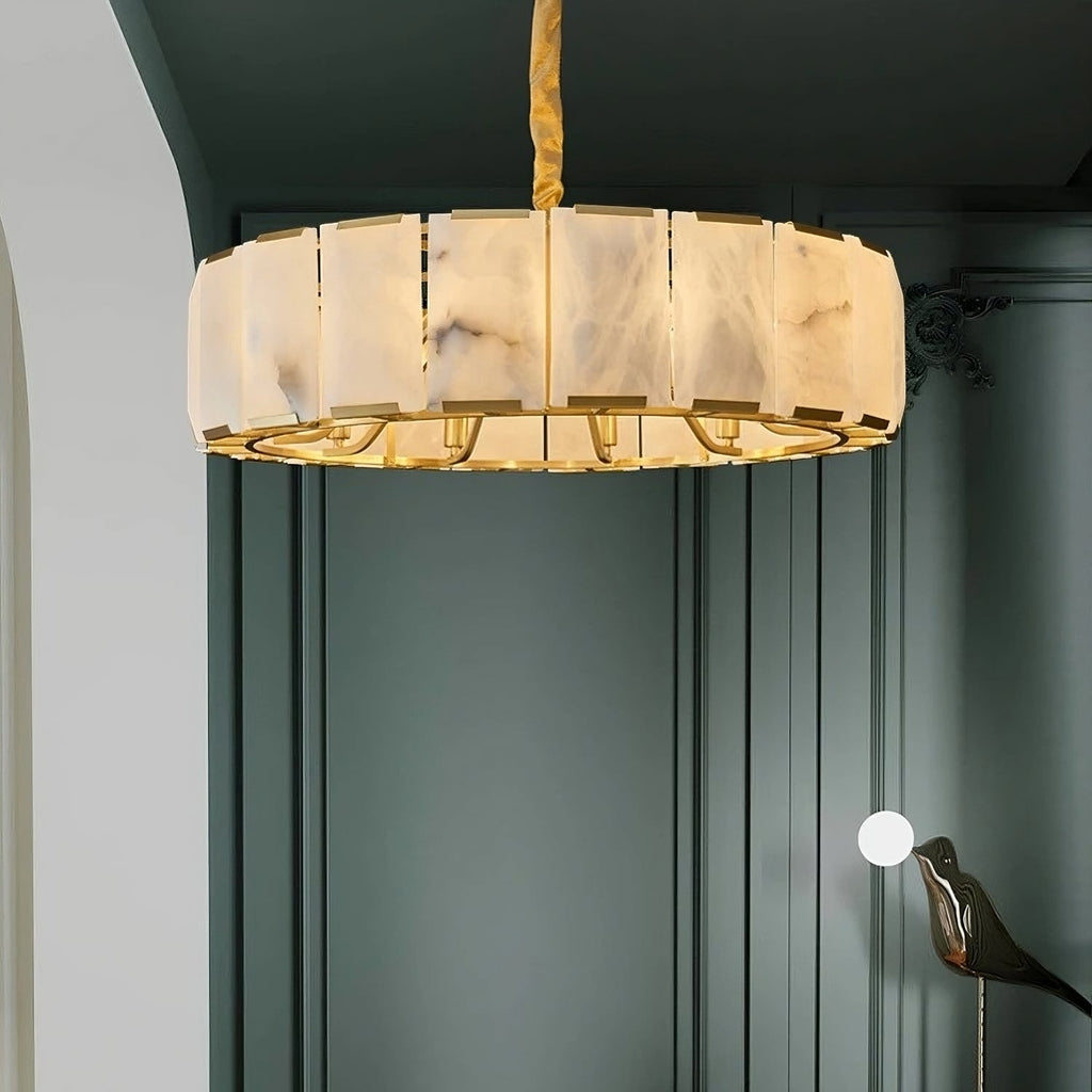 Solaro Natural Marble Chandelier - fovolighting