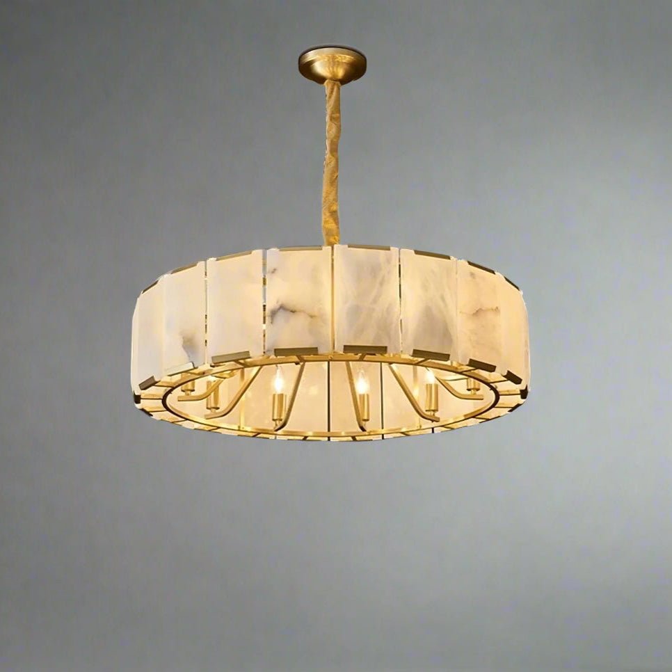 Solaro Natural Marble Chandelier - fovolighting
