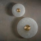 Solena Marble Disc Wall Sconce - fovolighting