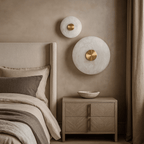 Solena Marble Disc Wall Sconce - fovolighting