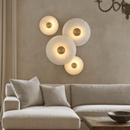 Solena Marble Disc Wall Sconce - fovolighting