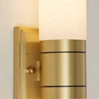 Solenne Marble & Brass Wall Sconce - fovolighting