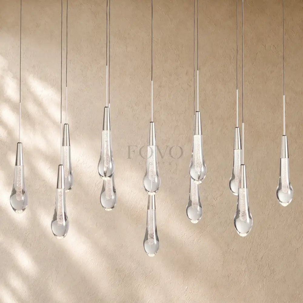 Soltairan Linear Chandelier - Raindrop Pendant Lighting