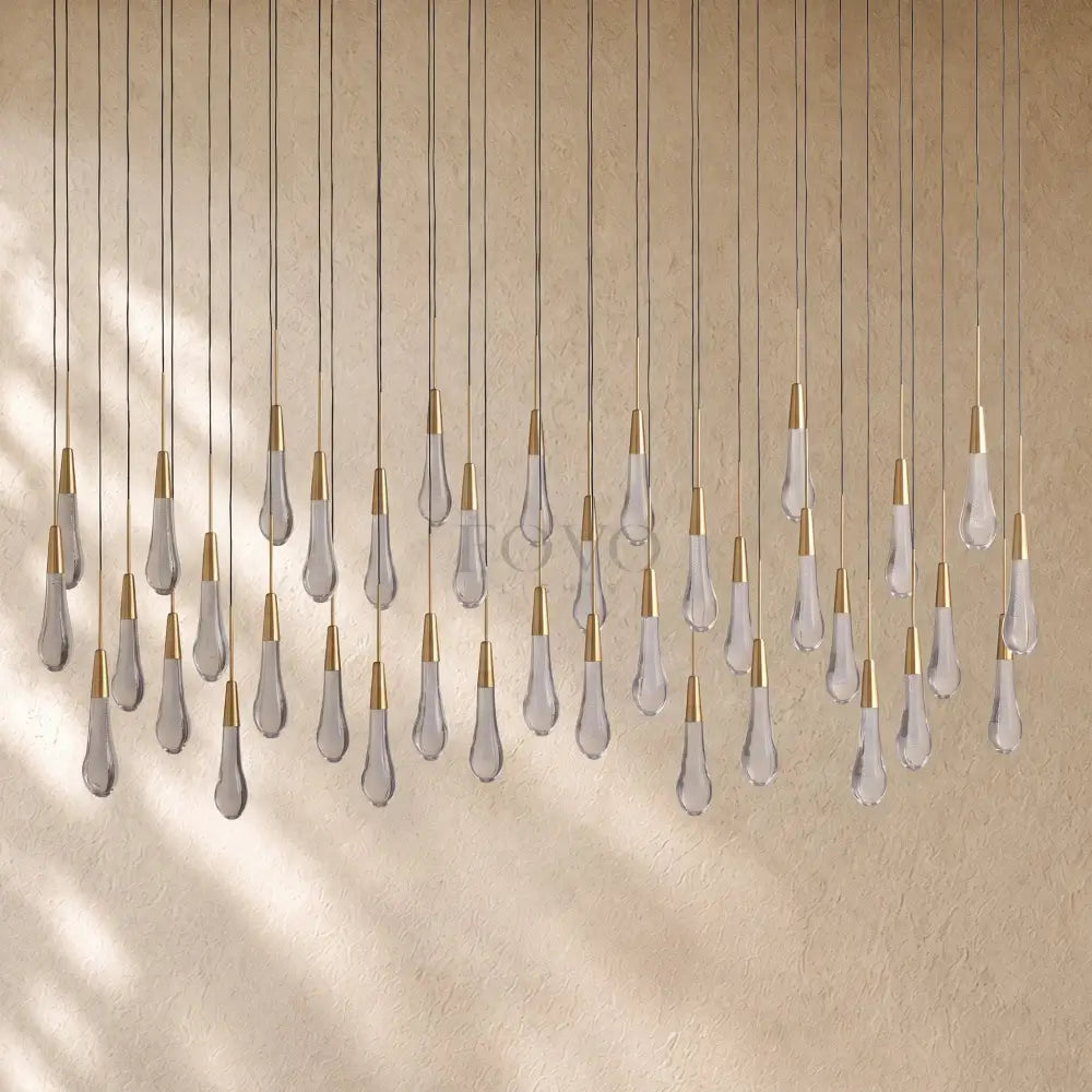Soltairan Linear Chandelier - Raindrop Pendant Lighting