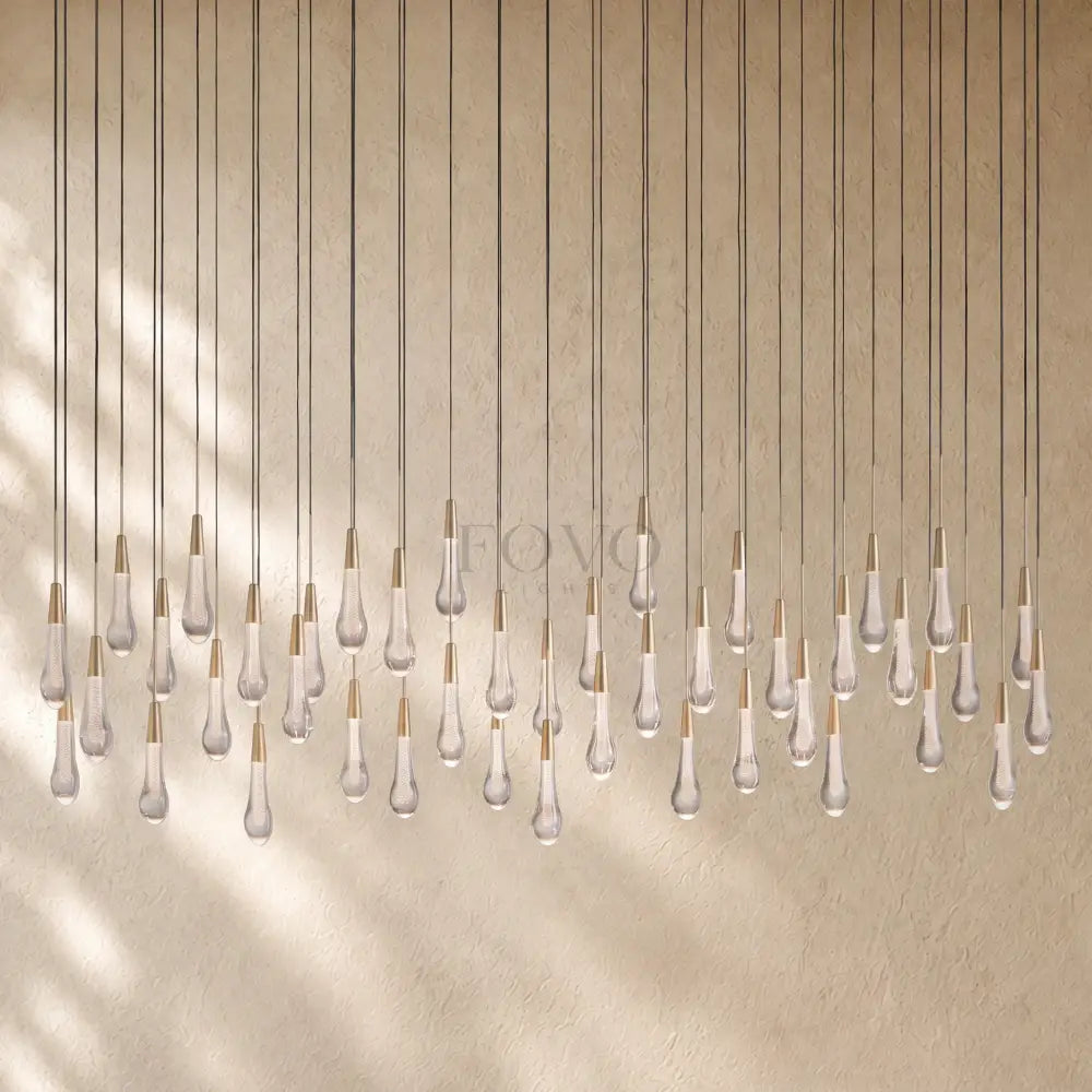 Soltairan Linear Chandelier - Raindrop Pendant Lighting