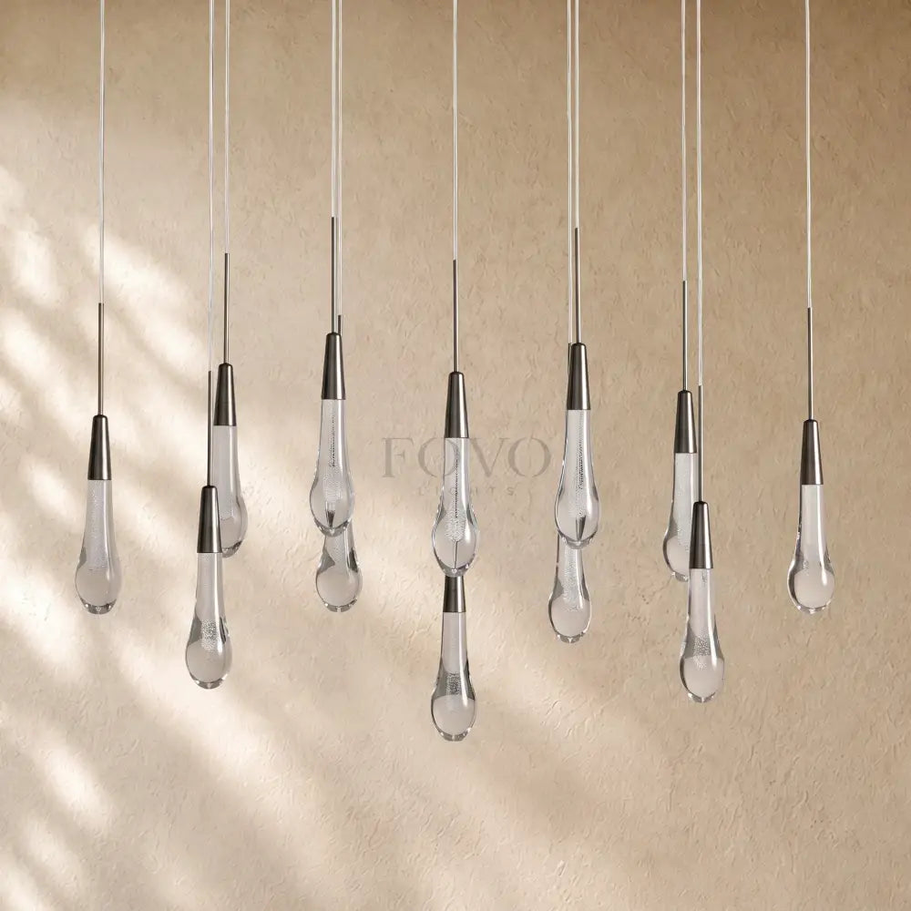 Soltairan Linear Chandelier - Raindrop Pendant Lighting