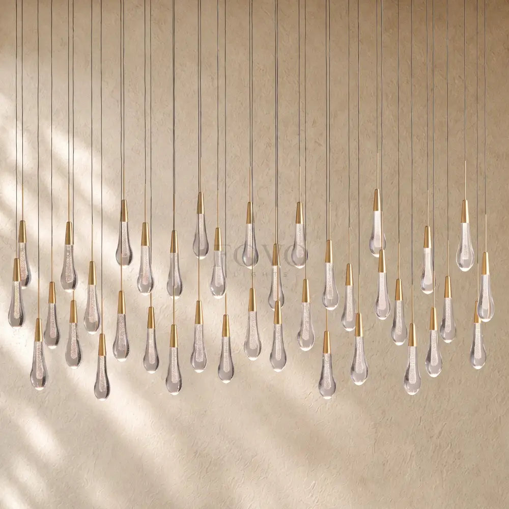 Soltairan Linear Chandelier - Raindrop Pendant Lighting