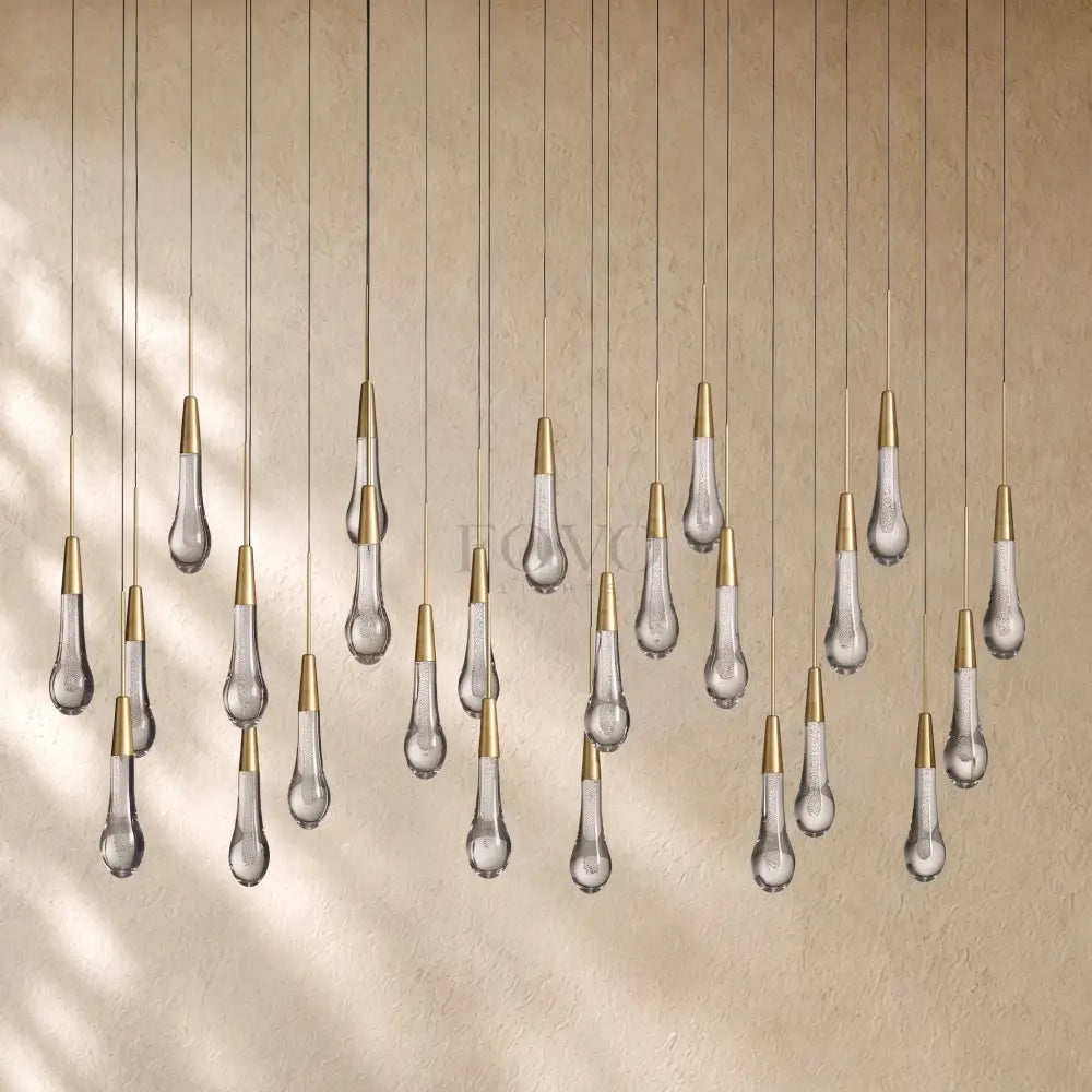Soltairan Linear Chandelier - Raindrop Pendant Lighting