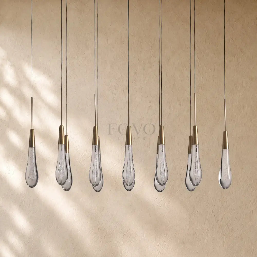 Soltairan Linear Chandelier - Raindrop Pendant Lighting