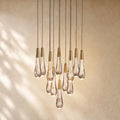 Soltairan Round Chandelier 17’’ 24’’ 36’’ 48’’ 58’’ - 12-Light 17’’ / Brass