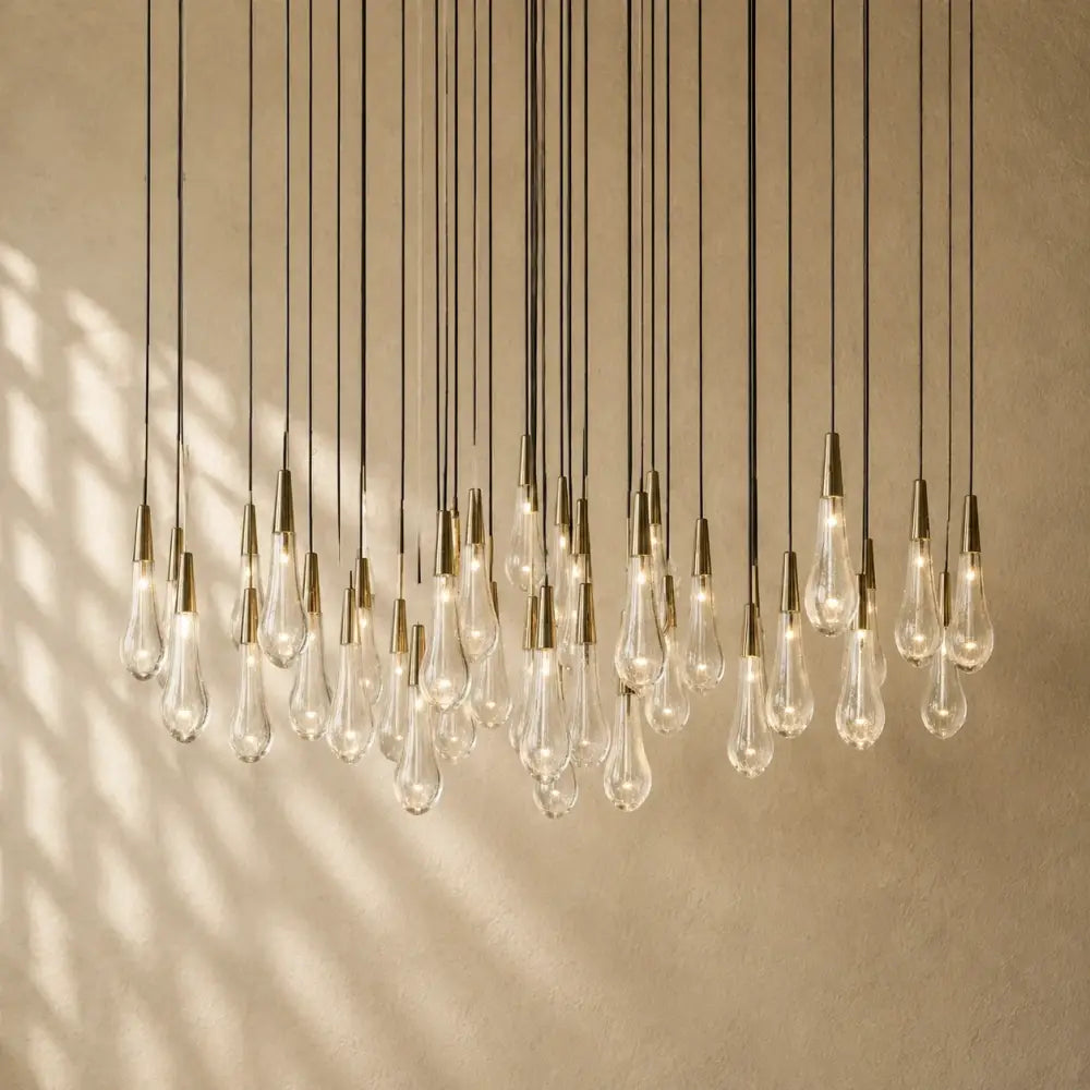 Soltairan Round Chandelier 17’’ 24’’ 36’’ 48’’ 58’’ - 39-Light 48’’ / Nickel