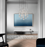 Soltaire Glass Linear Chandelier Lighting 37'' 50'' 70'' 87"W 120"W - fovolighting
