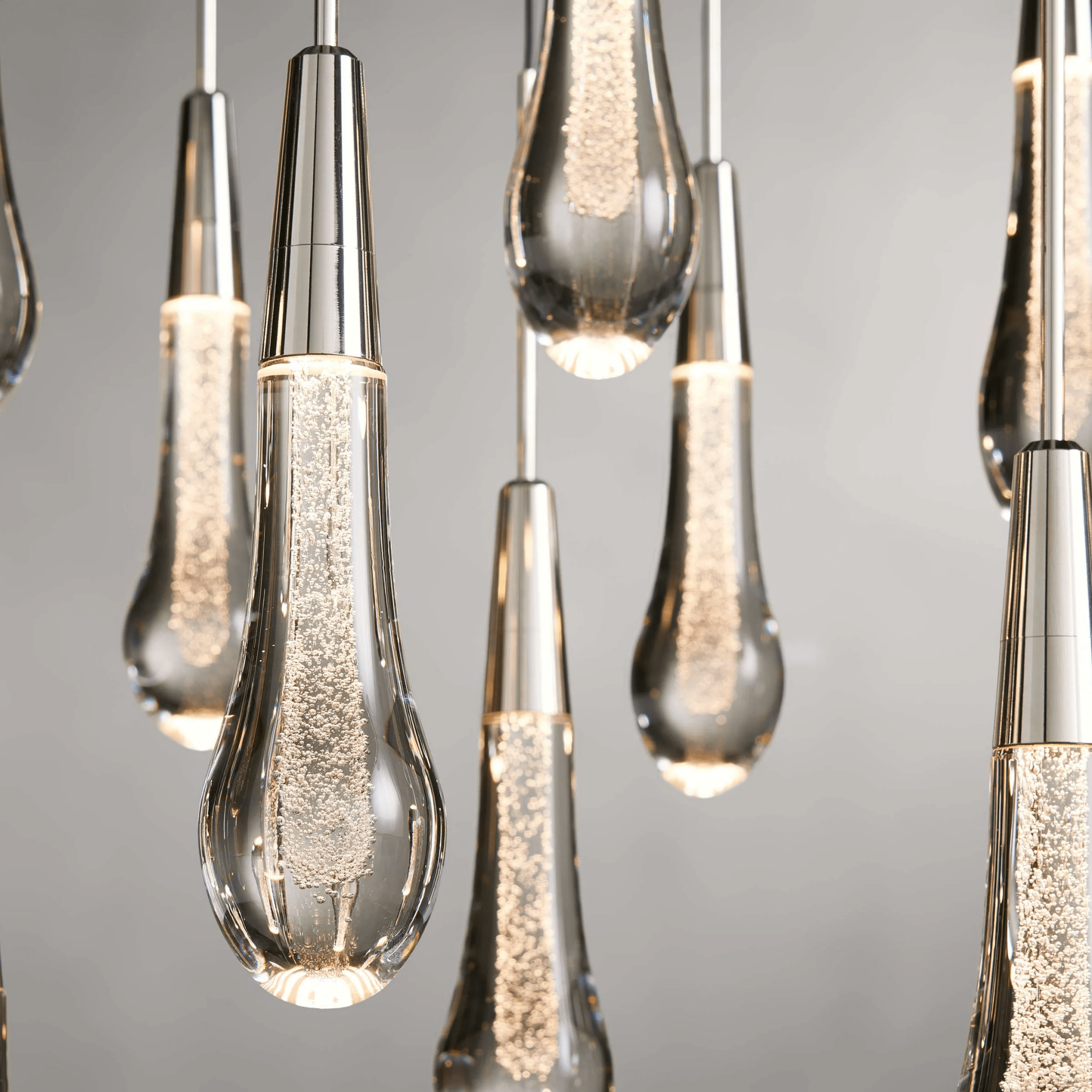 Soltaire Glass Linear Chandelier Lighting 37'' 50'' 70'' 87"W 120"W - fovolighting