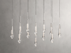 Soltaire Glass Linear Chandelier Lighting 37'' 50'' 70'' 87"W 120"W - fovolighting