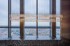 Soltaire Glass Linear Chandelier Lighting 37'' 50'' 70'' 87"W 120"W - fovolighting