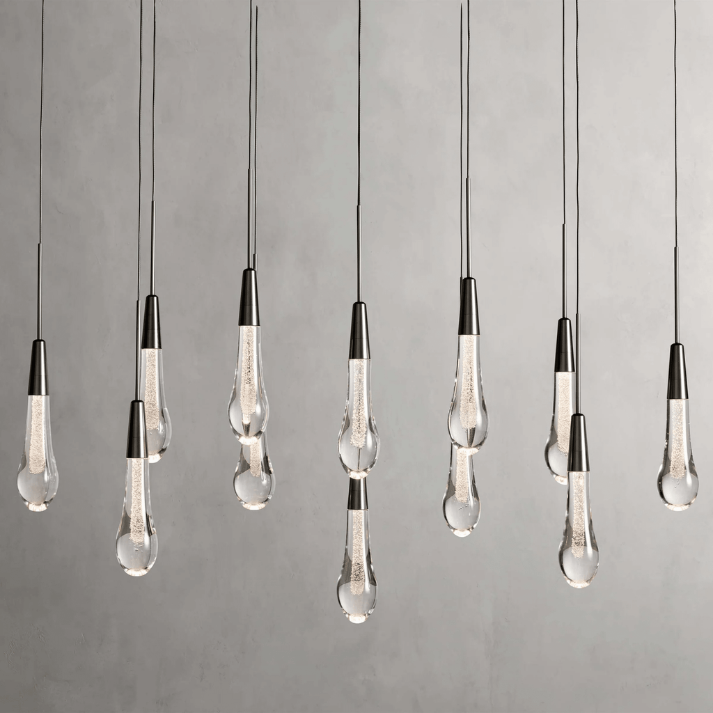 Soltaire Linear Modern Chandelier 37"W - fovolighting