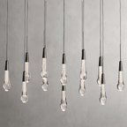 Soltaire Linear Modern Chandelier 37"W - fovolighting