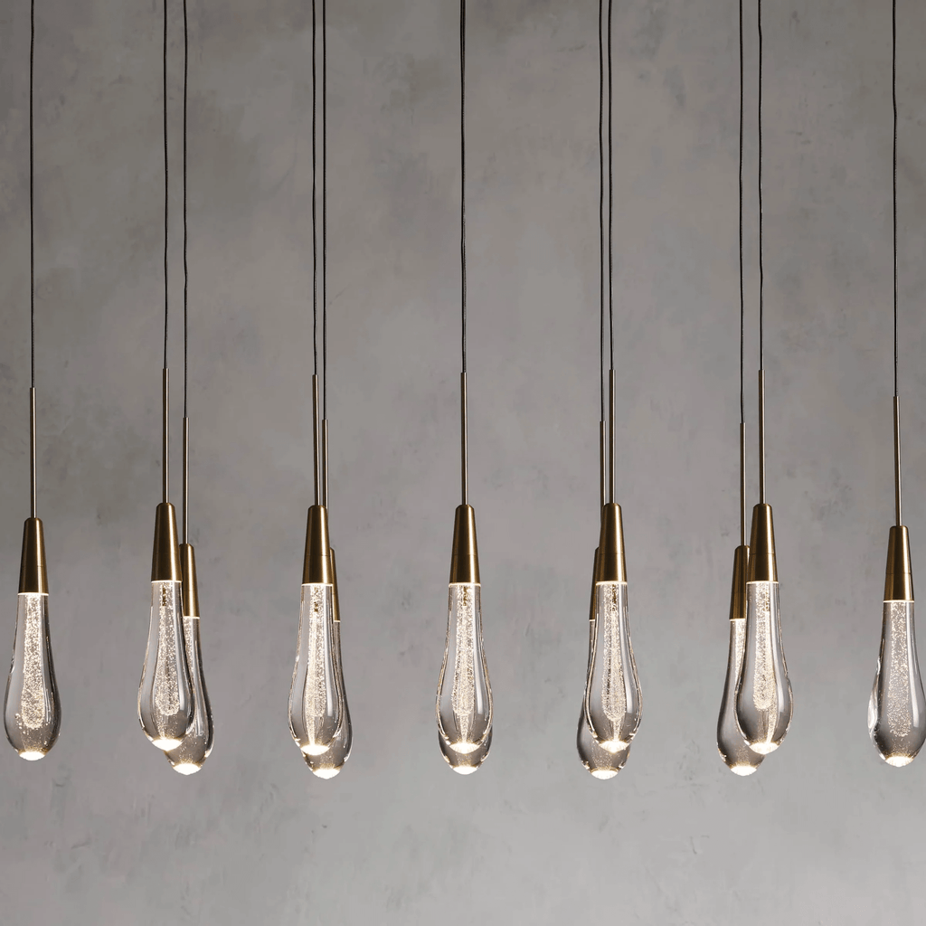 Soltaire Linear Modern Chandelier 37"W - fovolighting