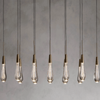 Soltaire Linear Modern Chandelier 37"W - fovolighting