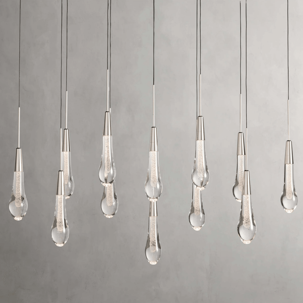 Soltaire Linear Modern Chandelier 37"W - fovolighting