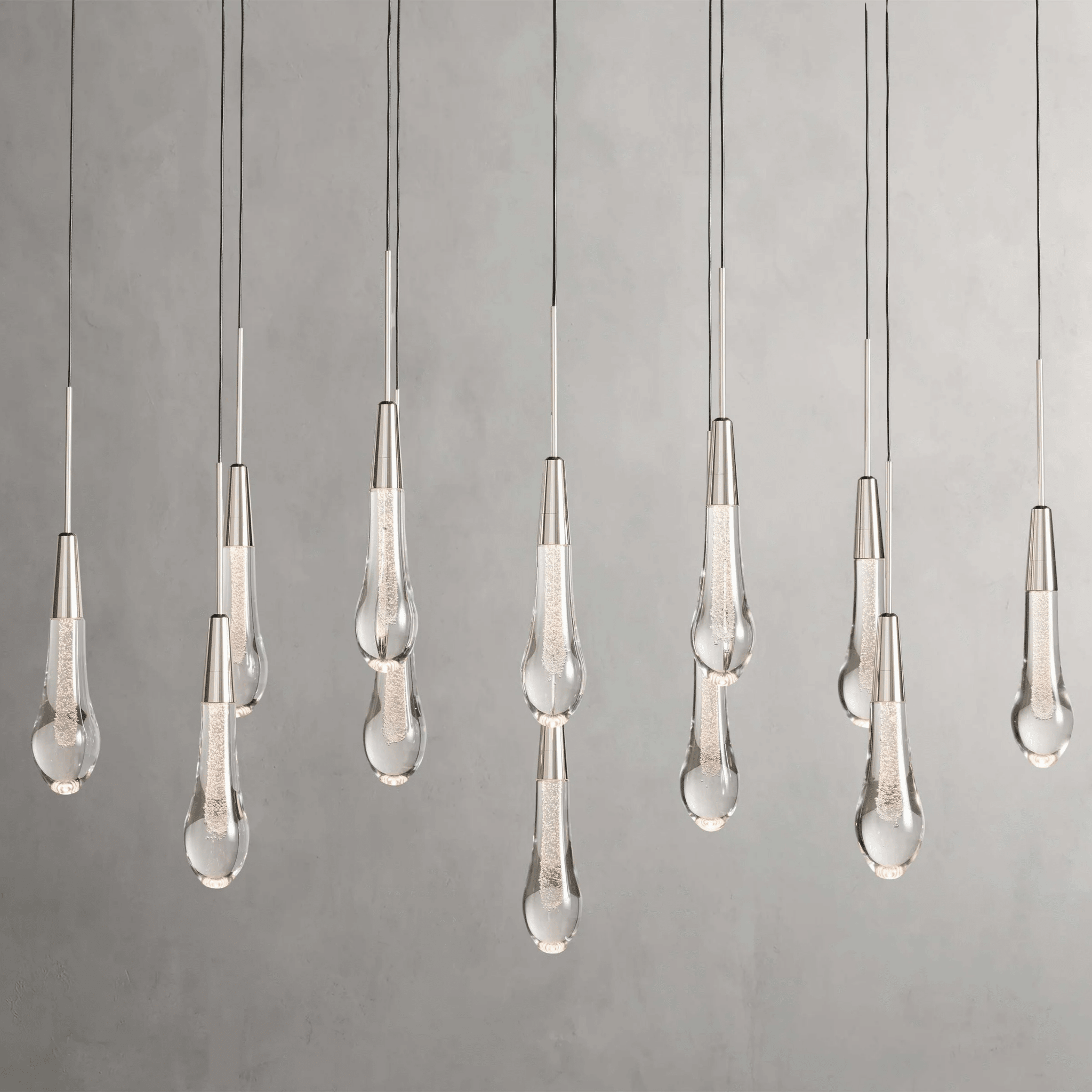 Soltaire Linear Modern Chandelier 37"W - fovolighting