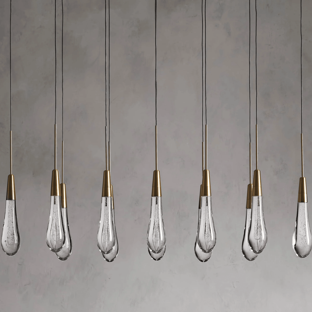Soltaire Linear Modern Chandelier 37"W - fovolighting