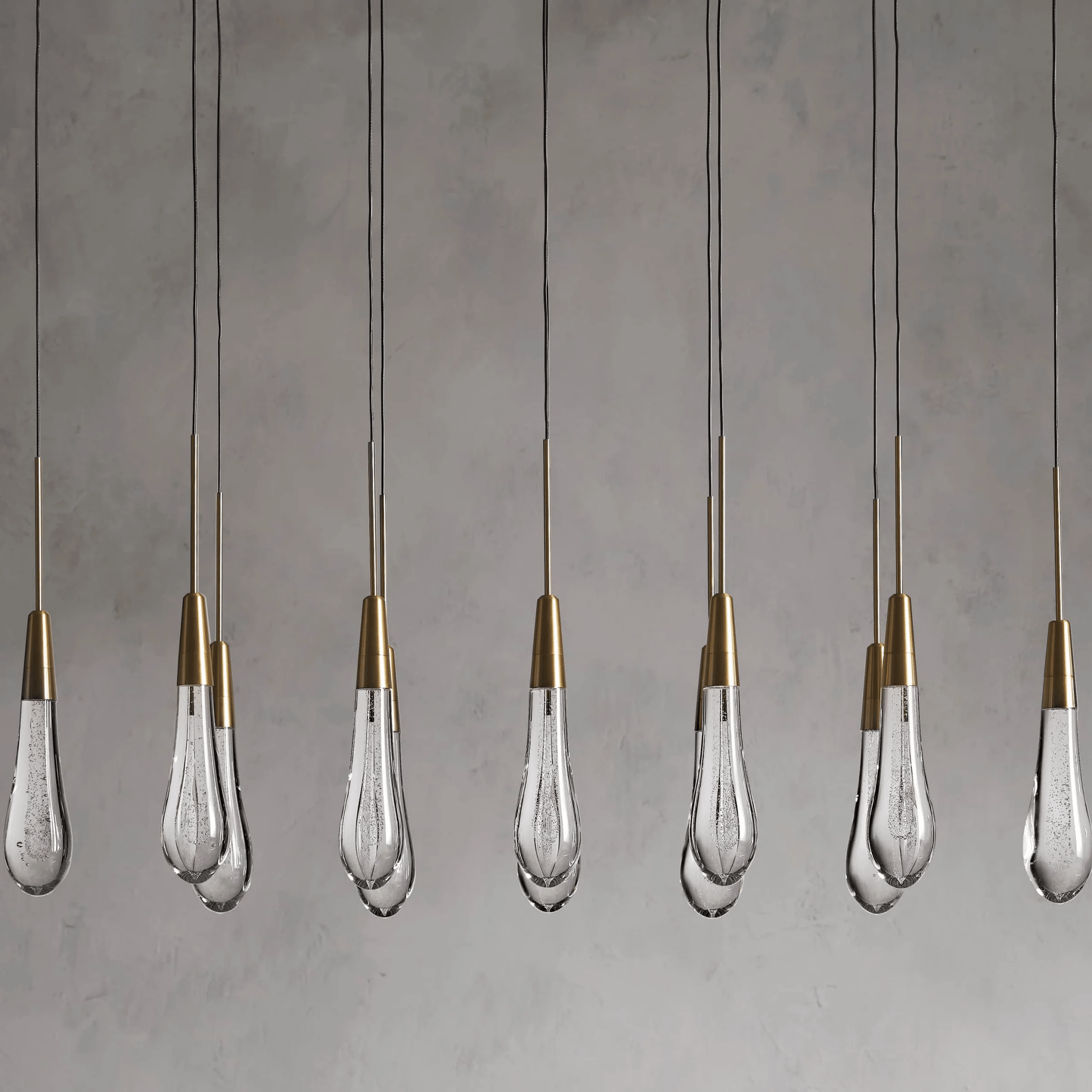 Soltaire Linear Modern Chandelier 37"W - fovolighting