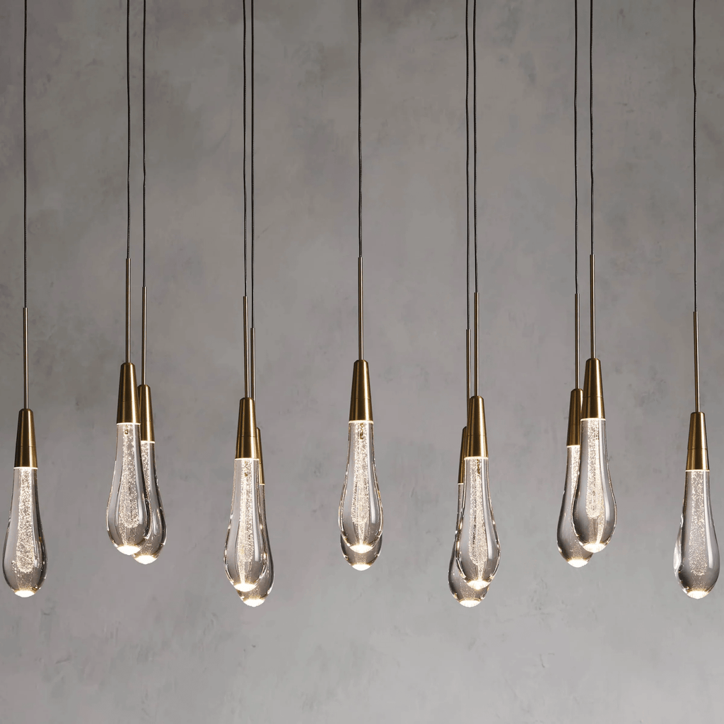Soltaire Linear Modern Chandelier 37"W - fovolighting