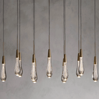 Soltaire Linear Modern Chandelier 37"W - fovolighting
