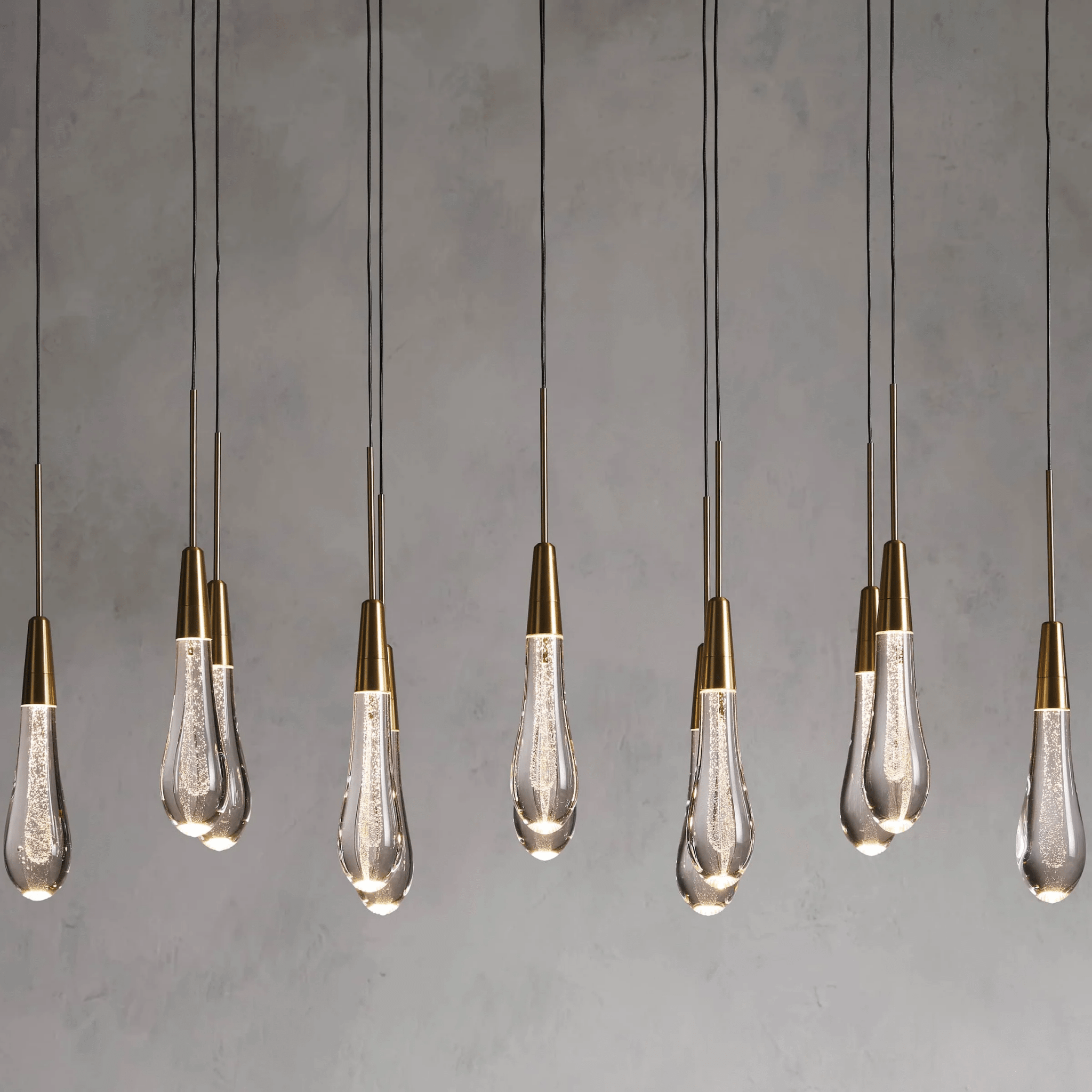 Soltaire Linear Modern Chandelier 37"W - fovolighting