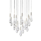 Soltaire Modern 17'' 24'' 36'' 58'' Round Chandelier Lighting - fovolighting