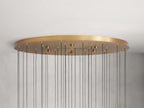 Soltaire Modern 17'' 24'' 36'' 58'' Round Chandelier Lighting - fovolighting