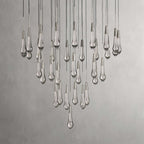 Soltaire Modern 17'' 24'' 36'' 58'' Round Chandelier Lighting - fovolighting